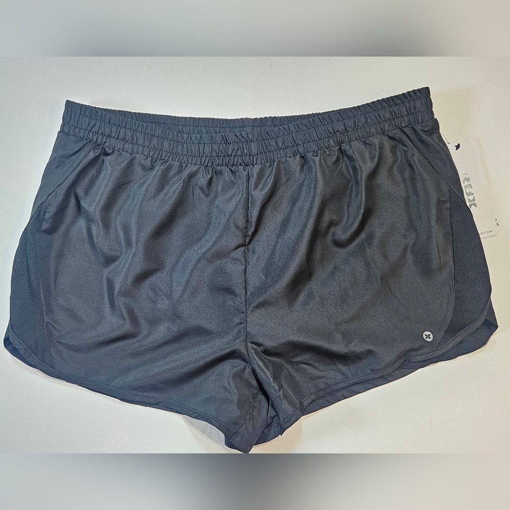 RBX Womens Shorts XL Black Activewear Sport Training Performance Wear Beachy New